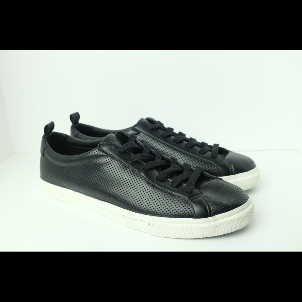 Mens Banana Republic Perforated Leather Sneakers